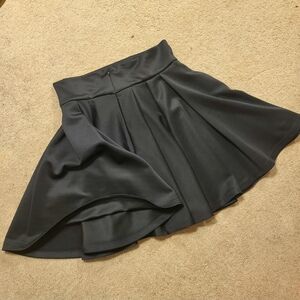Black Small (Tall) Mini Circle Skirt